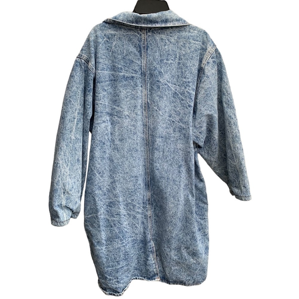 Vintage Denim Acid Wash Blue Jean Coat Women’s Size Small - Picture 4 of 6
